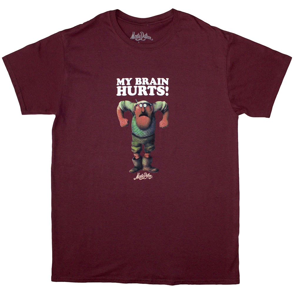 Monty Python - My Brain Hurts Heren Tshirt - Rood